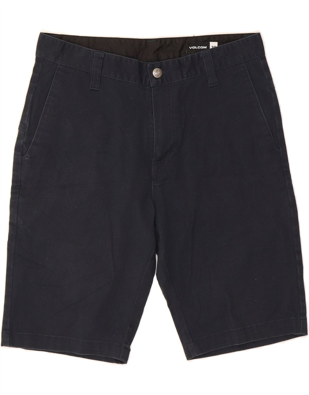 VOLCOM Mens Chino Shorts W29 Small Navy Blue Cotton Vintage Volcom and Second-Hand Volcom from Messina Hembry 