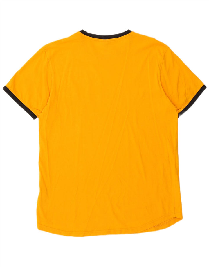 Ellesse Homme T-Shirt Graphique Haut Large Orange Coton