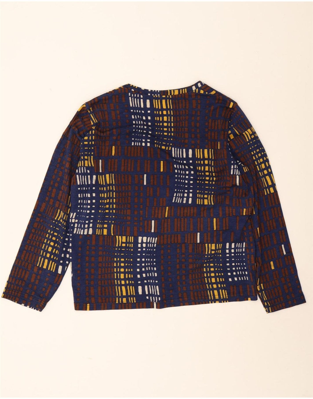 Liola Ensemble 2 Pièces Femme IT 50 XL Laine Géométrique Bleu Marine