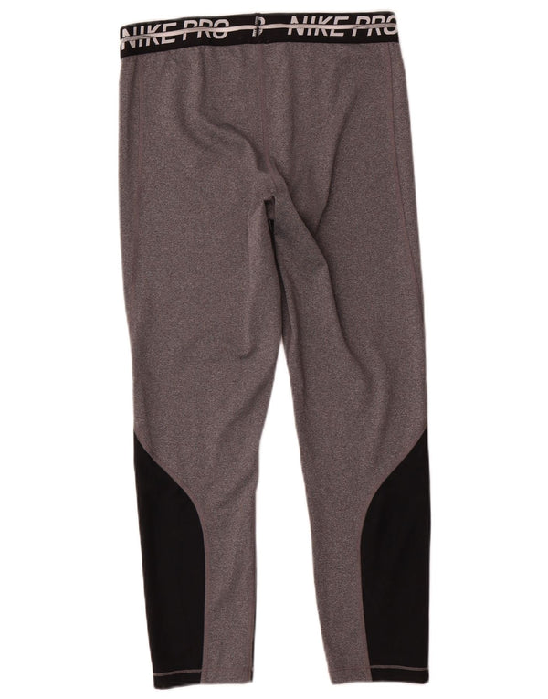 Nike Legging graphique Dri Fit pour femme UK 14 Gris moyen Colourblock