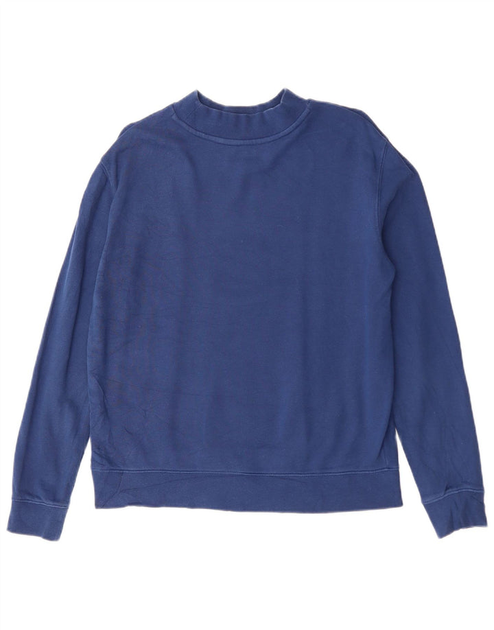 Lee Womens Regular Fit Sweatshirt Jumper UK 10 Petit Bleu Marine Coton