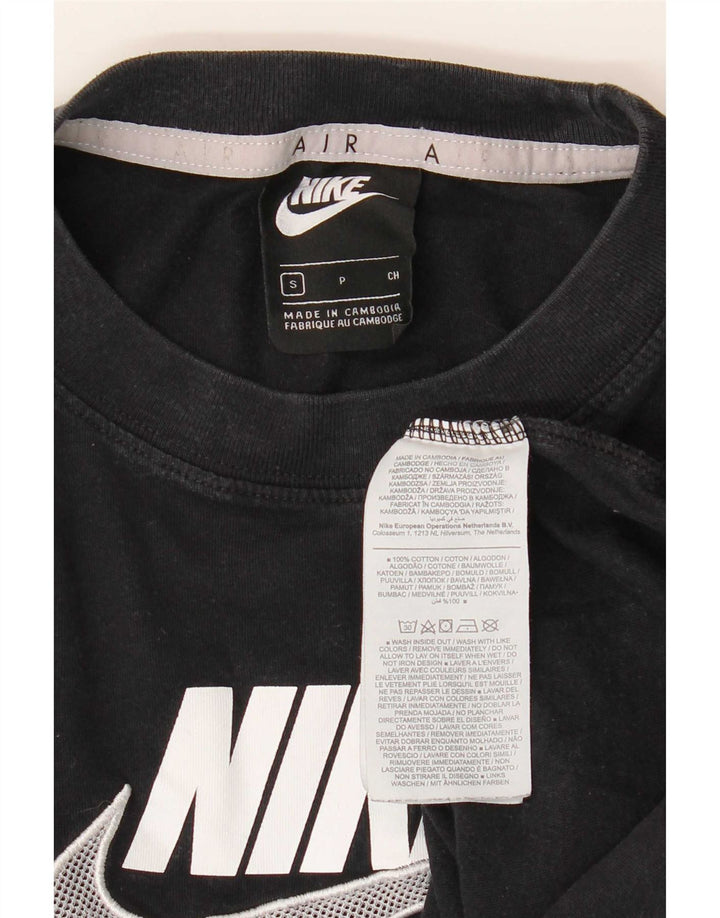 Nike T-shirt graphique pour homme en coton noir Taille S