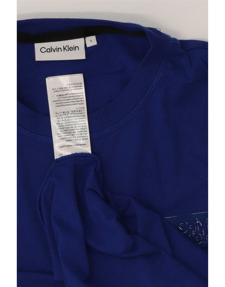 Calvin Klein T-Shirt Homme Petit Bleu Coton
