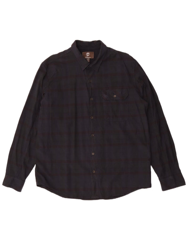 Timberland Chemise cintrée pour homme 2XL en coton rayé bleu marine