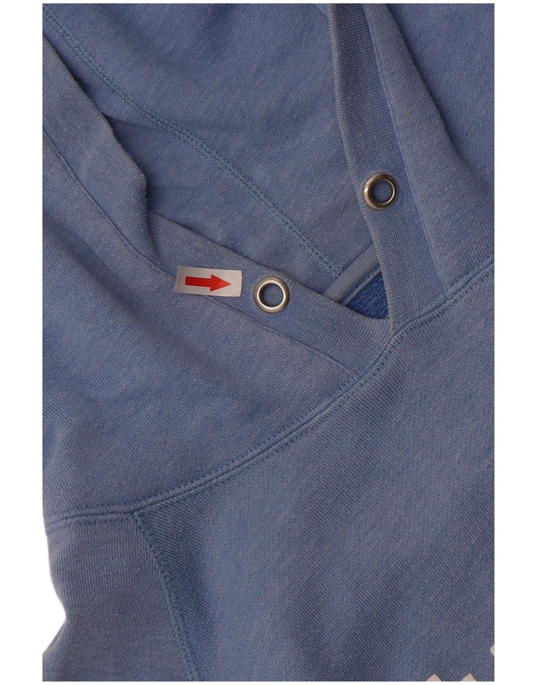 Hurley Pull à capuche graphique surdimensionné pour femme UK 10 Petit Bleu Coton