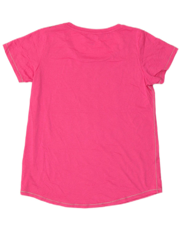Champion T-Shirt Graphique Femme UK 14 Large Rose Polyester