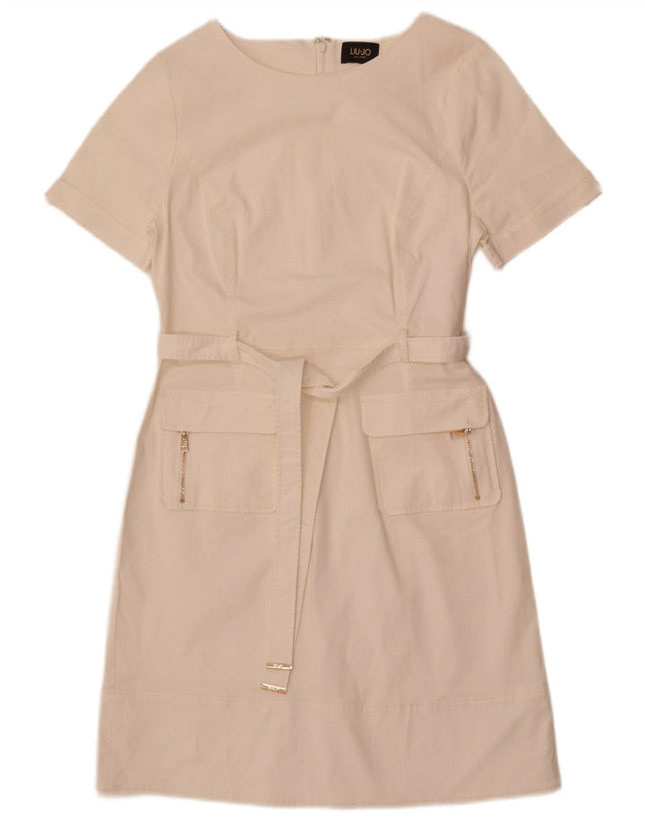 Liu Jo Robe trapèze pour femme IT 46 Large Blanc