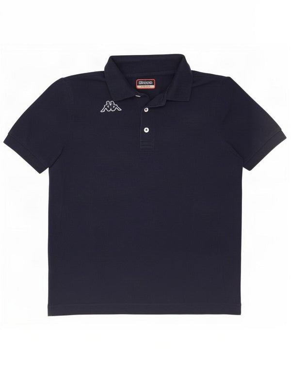 Kappa Polo Homme Petit Bleu Marine Coton