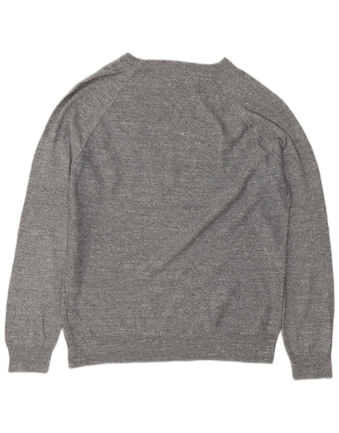 J. Crew Pull col rond homme gris moyen coton moucheté