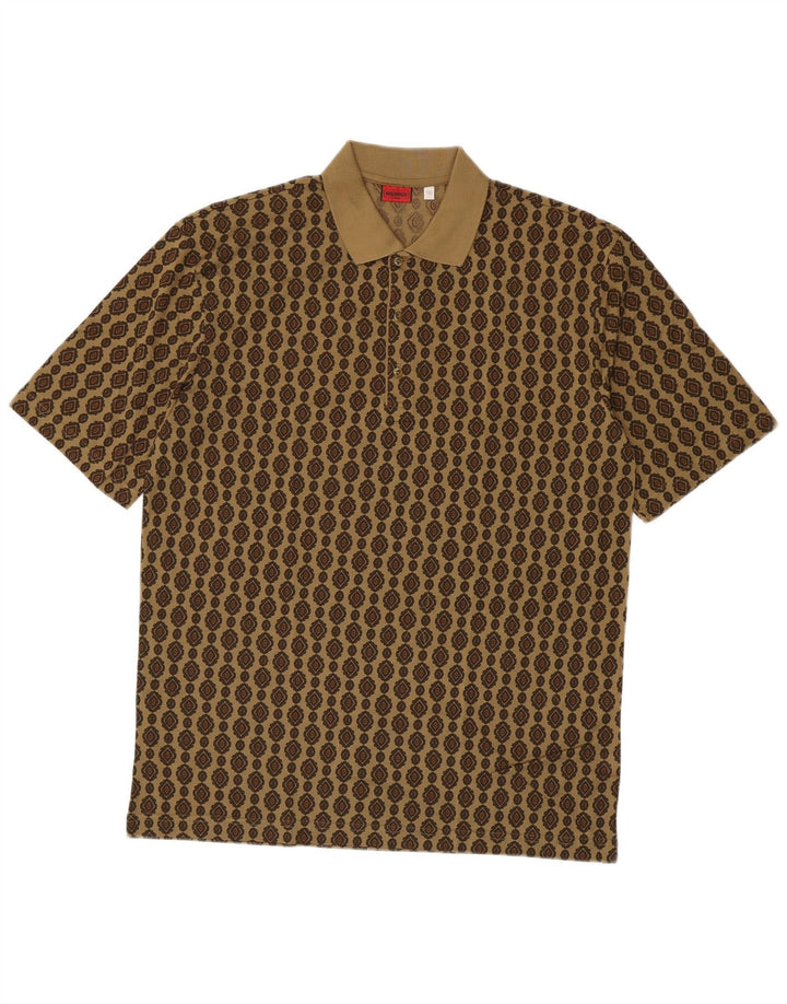 Polo Homme Rodrigo IT 50 Coton Géométrique Kaki Moyen