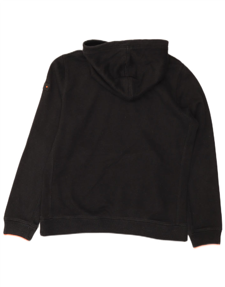 Superdry Pull à capuche pour homme Large Noir Polyester