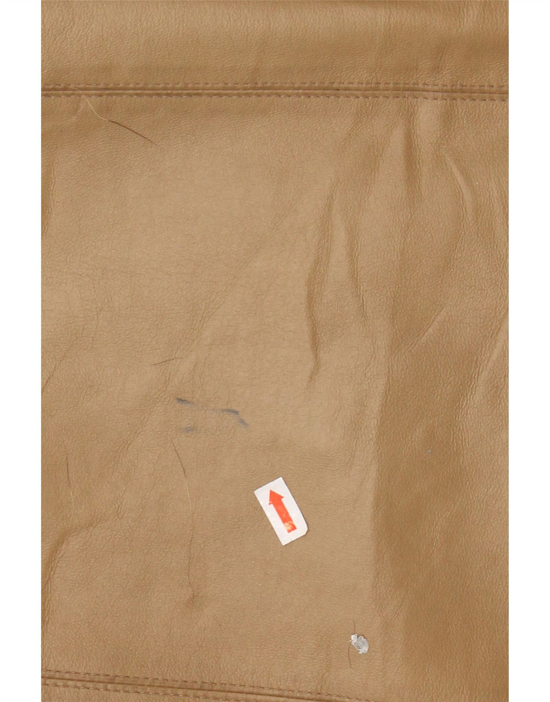 VINTAGE Manteau en cuir à capuche surdimensionné pour femme IT 46 Grand cuir marron