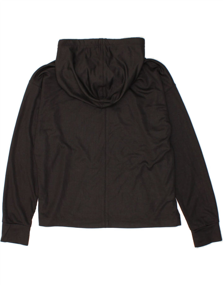 ZARA Womens Hoodie Jumper UK 16 Large Black Polyester Vintage Zara and Second-Hand Zara from Messina Hembry 