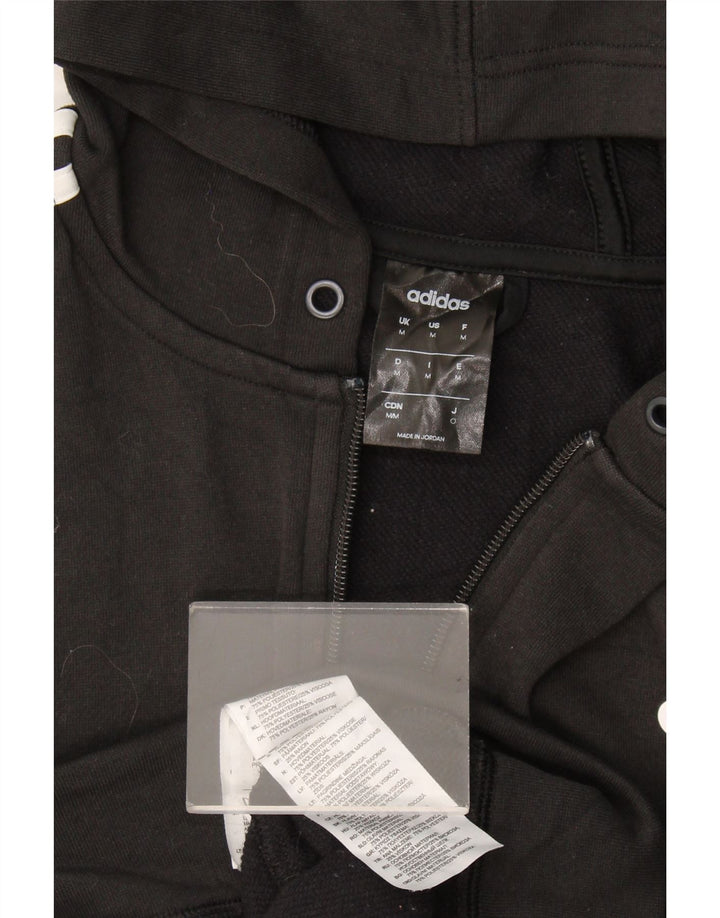 Adidas Pull à capuche zippé Climalite pour homme en polyester noir moyen