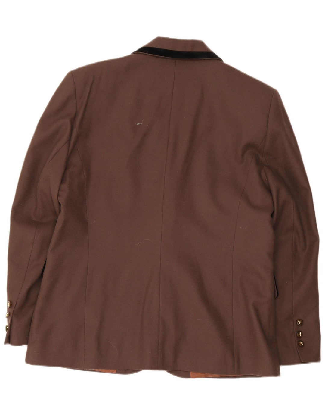 Dorene Veste blazer à 2 boutons pour femme UK 18 XL Marron Laine vierge