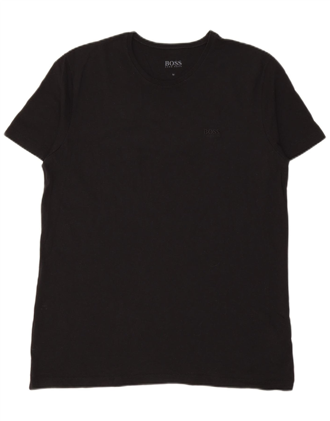 HUGO BOSS T-Shirt Top Noir Moyen Coton Homme