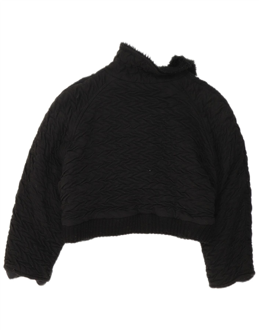 Veste Boléro Femme Vintage UK 14 Medium Black Colourblock