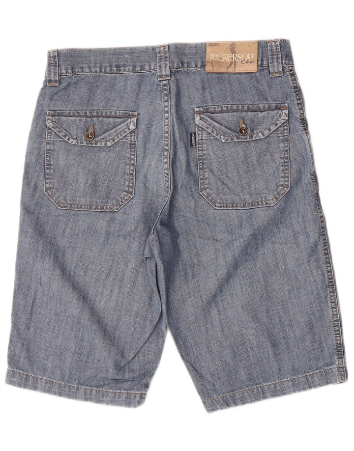 Jeckerson Short en jean pour homme W30 en coton bleu moyen