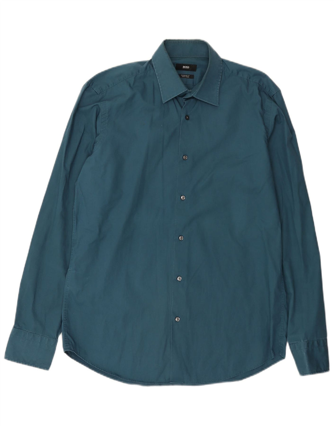 Hugo Boss Chemise Regular Fit Homme Taille 39 Bleu Moyen Coton