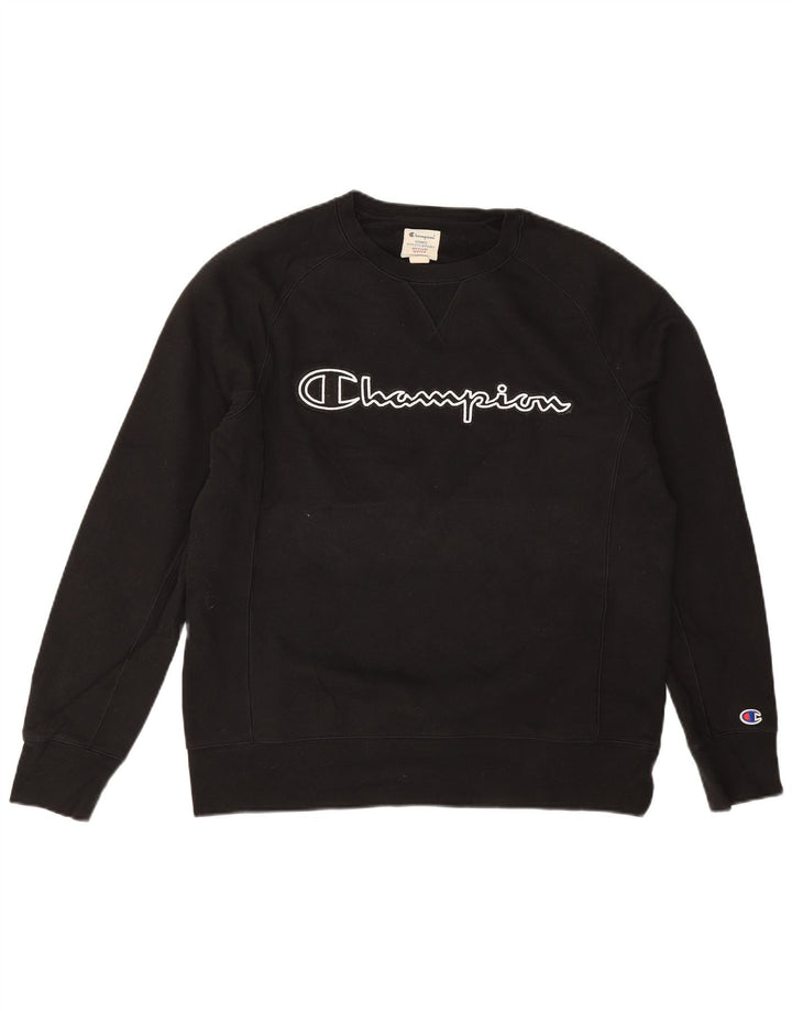 Champion Sweat-Shirt Graphique Homme Noir Moyen Coton
