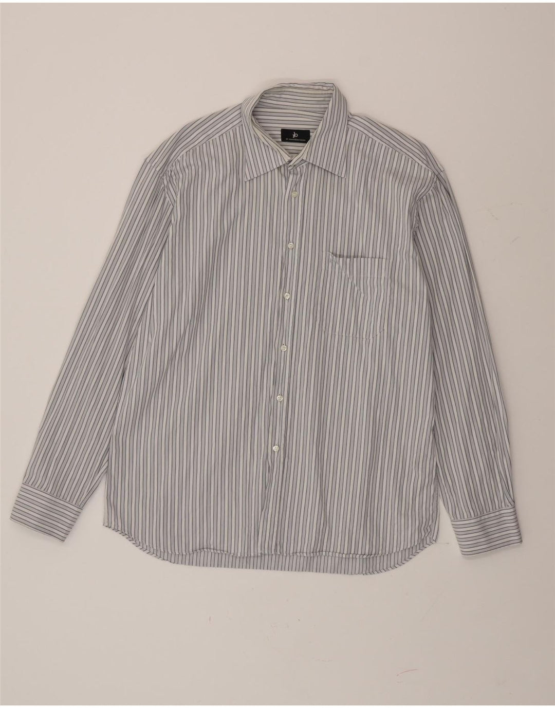 Roccobarocco Chemise Homme Taille 43 17 XL Bleu Rayé