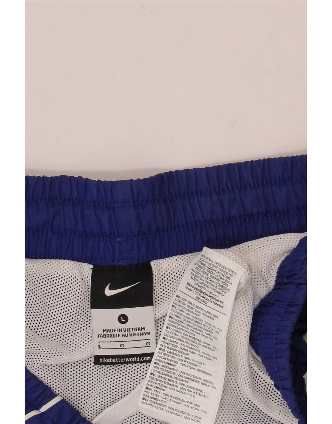 Nike Short de sport graphique pour hommes, grand bleu, polyester