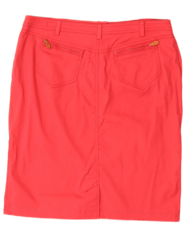 Luisa Spagnoli Jupe Crayon Femme IT 48 XL W36 Coton Rouge