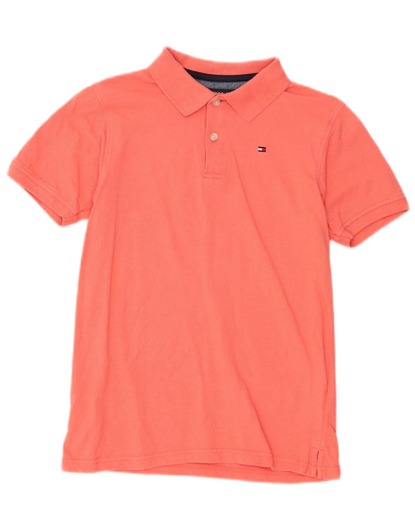 Tommy Hilfiger Polo Garçon 15-16 ans Grand Orange Coton