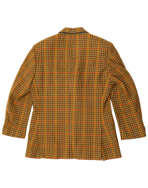 Alberto Aspesi Veste Blazer 3 Boutons Homme IT 50 Grand Pied De Poule Jaune