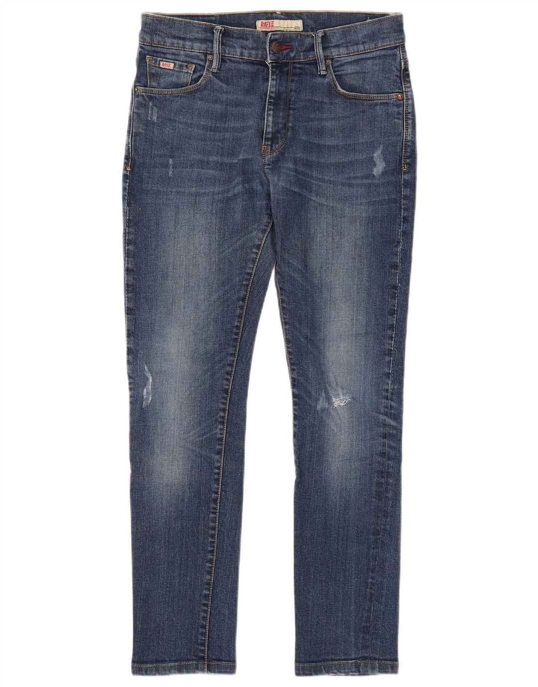 Rifle Jean slim vieilli femme W30 L28 bleu coton