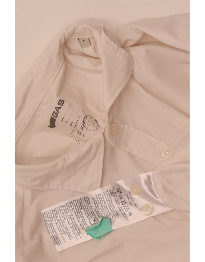 Chemise homme Gas grand coton blanc