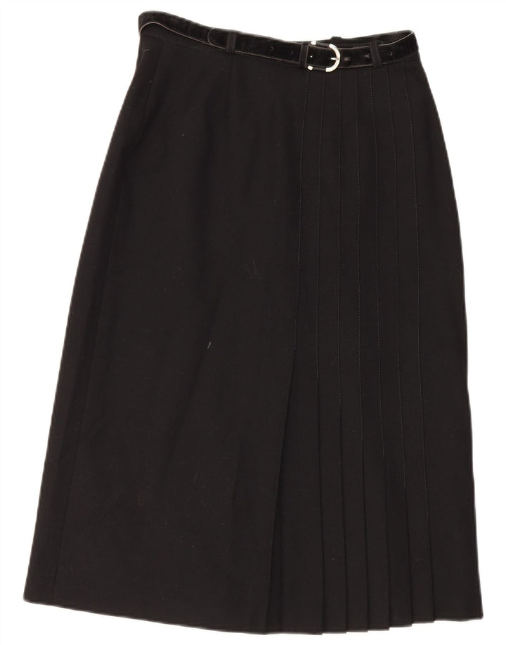 jupe trapèze vintage femme W28 noir moyen