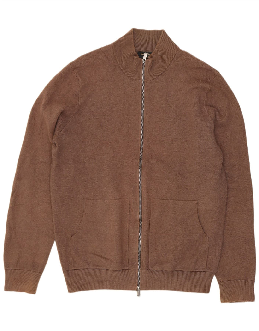 Massimo Dutti Cardigan Homme Pull Large Marron Viscose
