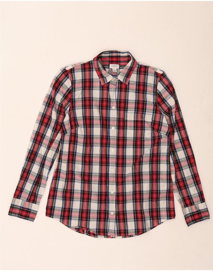 J. Crew Chemise Femme UK 10 Petit Coton à Carreaux Rouge