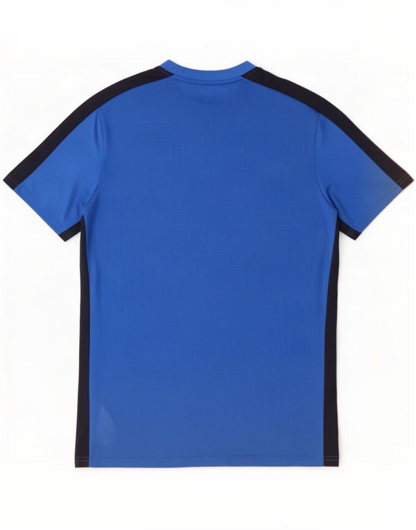 Nike Hommes Dri Fit Slim T-Shirt Haut Large Bleu Colorblock Polyester