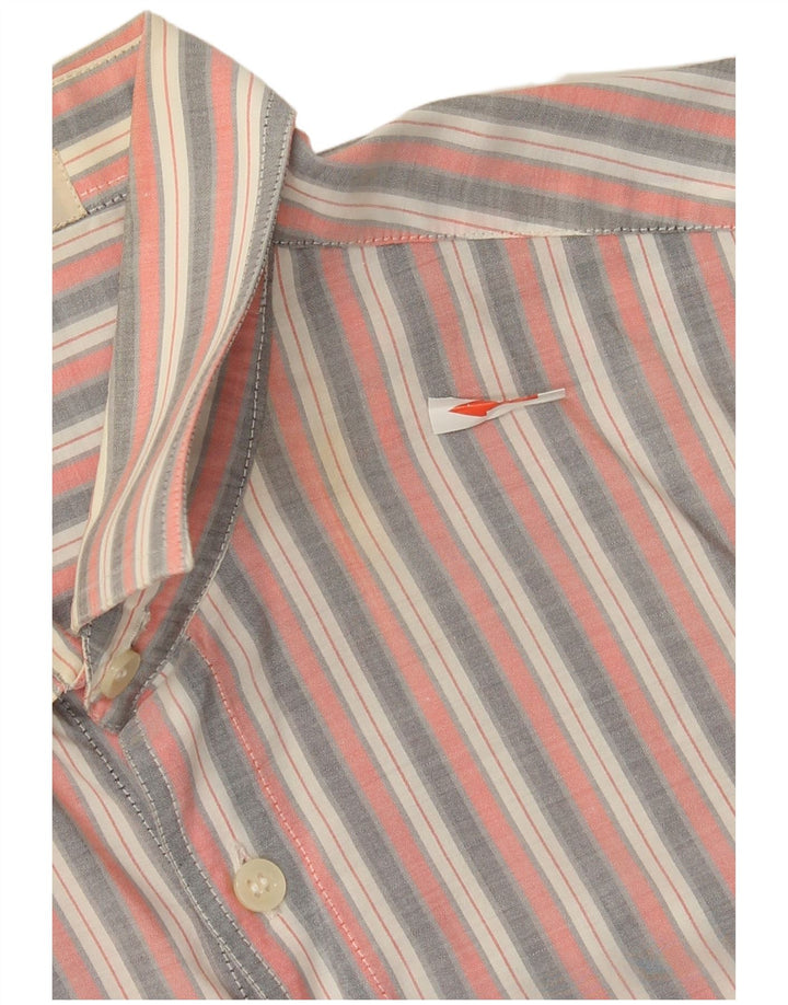vintage Chemise Homme Taille 40 Rayé Rose Moyen