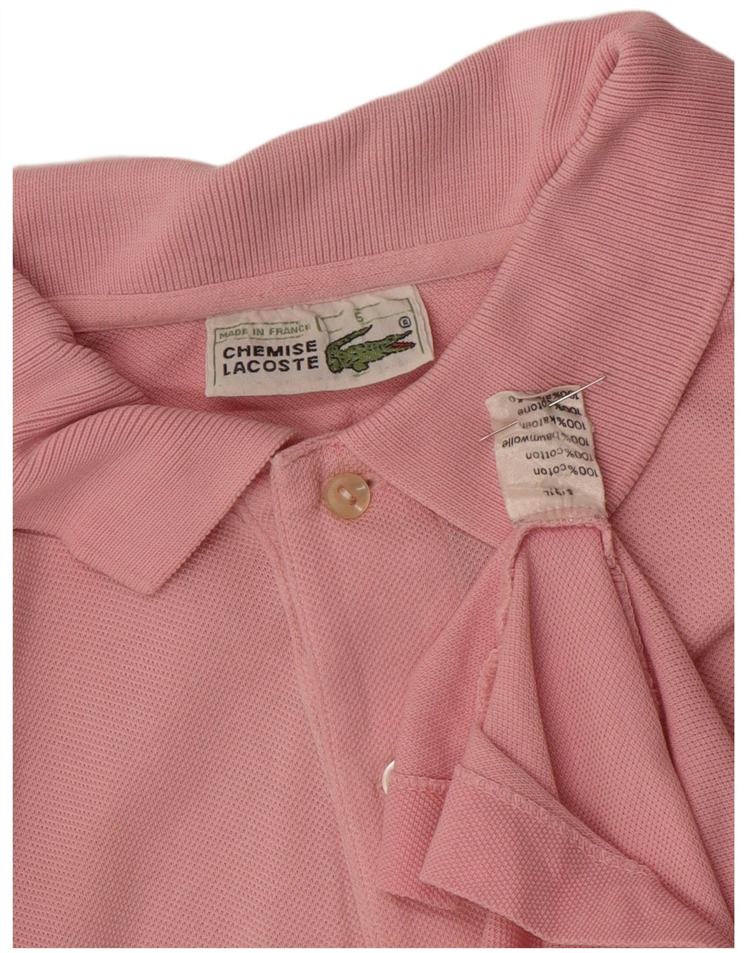 Lacoste Polo Homme Taille 5 Grand Coton Rose