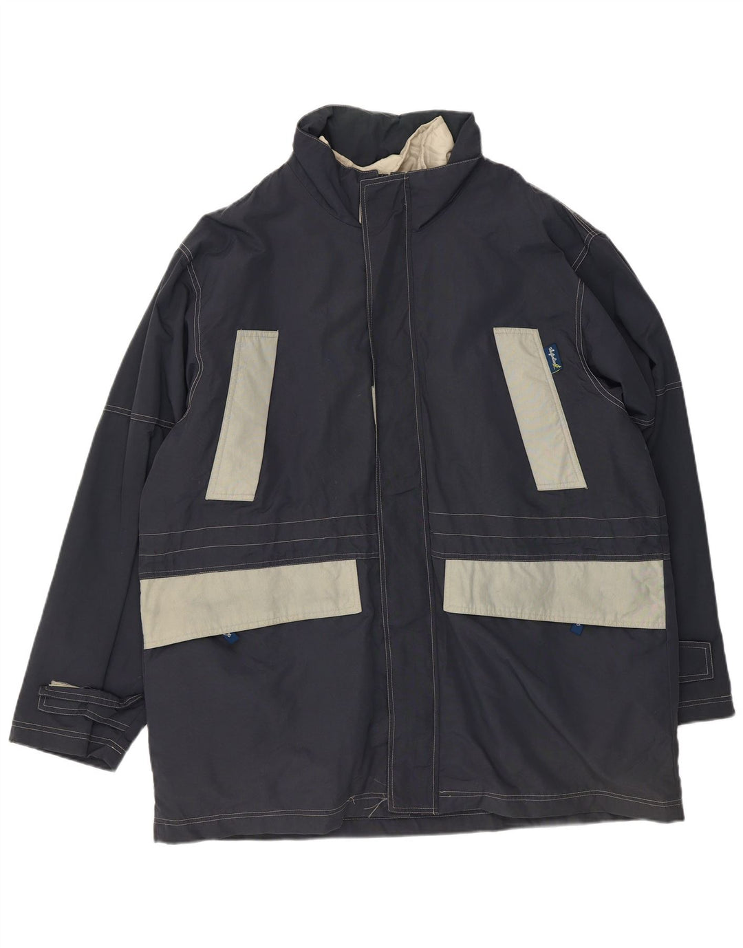 AUSTRALIAN L'ALPINA Manteau coupe-vent pour homme UK 42 XL Bleu marine Polyester