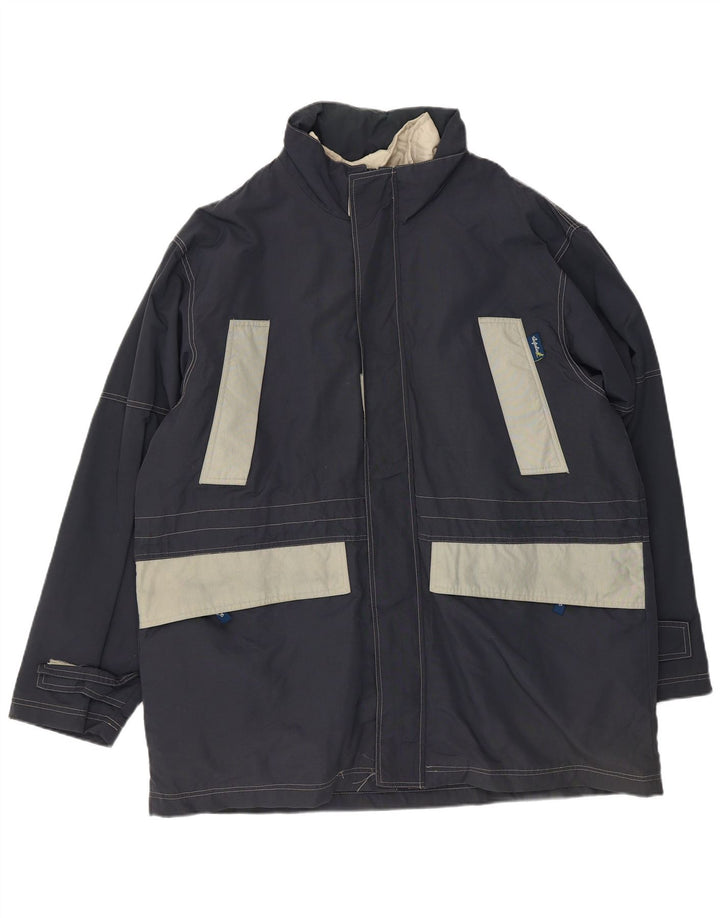 AUSTRALIAN L'ALPINA Manteau coupe-vent pour homme UK 42 XL Bleu marine Polyester