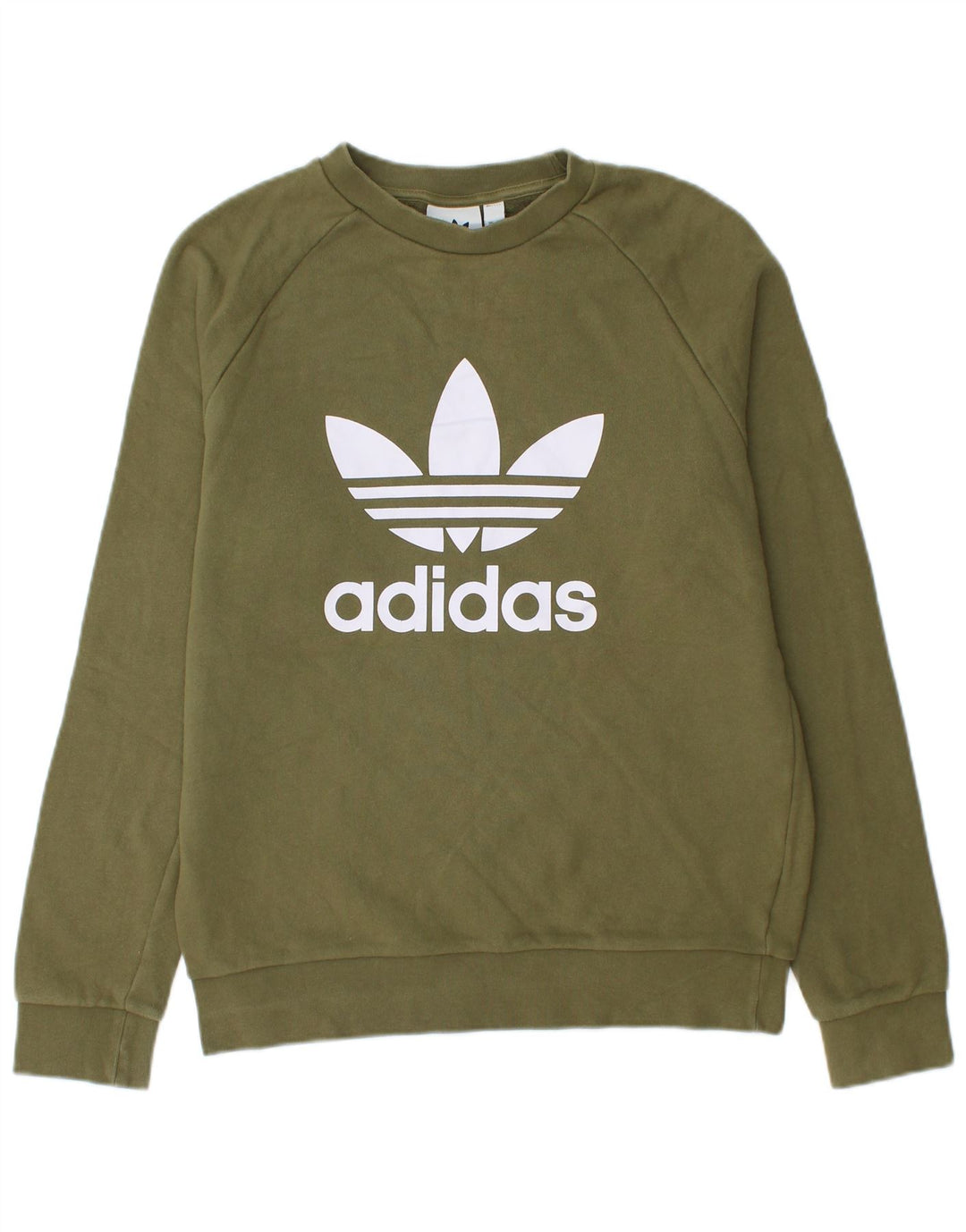 Adidas Sweat-shirt graphique pour homme Petit coton kaki