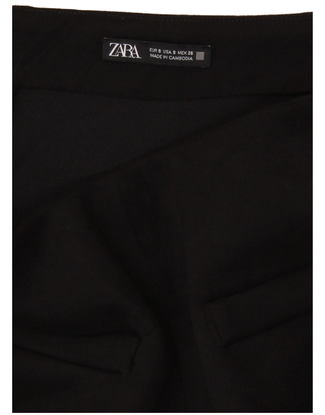 Zara Femme Mini Jupe Petit W28 Noir