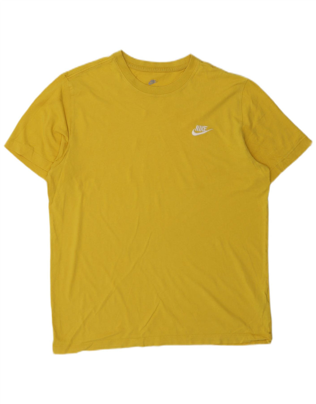 Nike T-Shirt Homme Coton Jaune Moyen