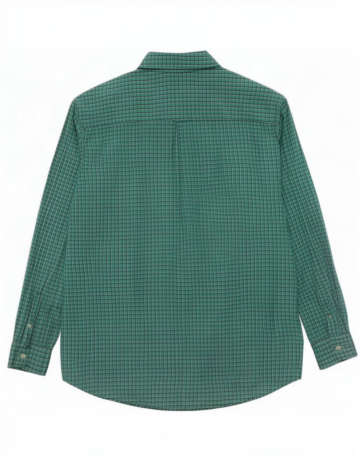 Chaps Chemise haute pour homme 3XL en coton à carreaux vert