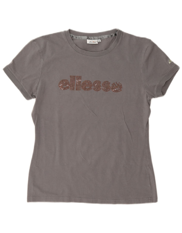 Ellesse T-shirt graphique pour femme UK 18 XL Gris