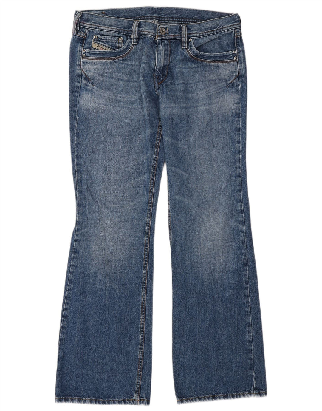 Jean Bootcut Femme Diesel W28 L30 Bleu Coton