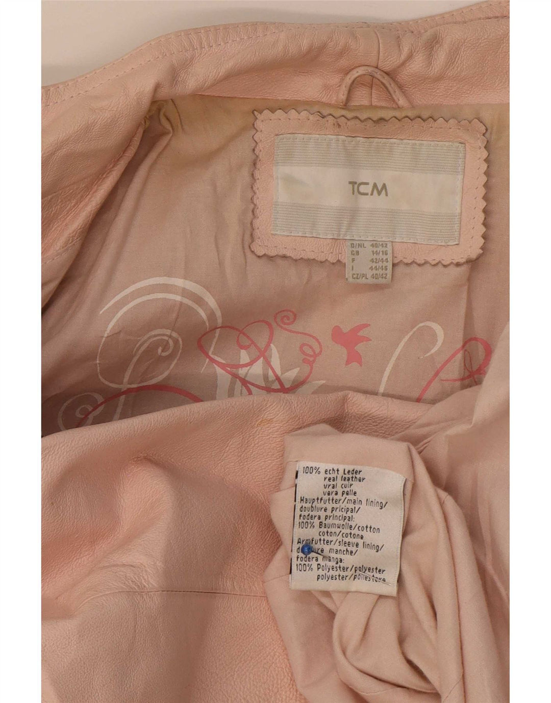 TCM Veste en cuir pour femme UK 14/16 Large Rose