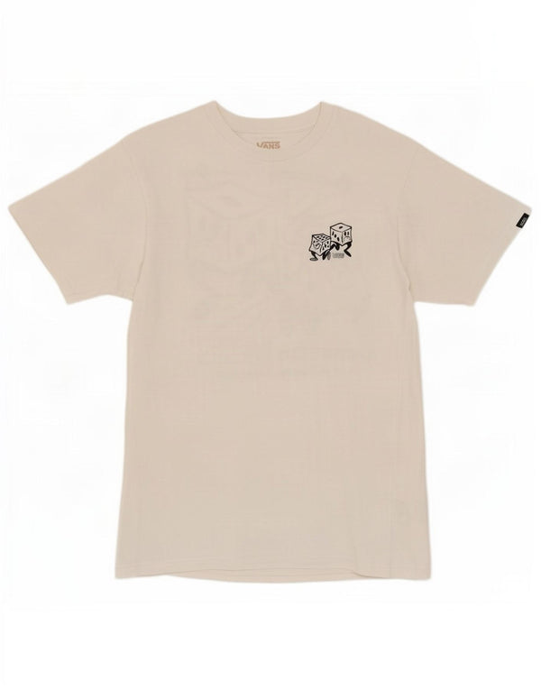 Vans T-shirt graphique coupe classique pour hommes, petit coton blanc