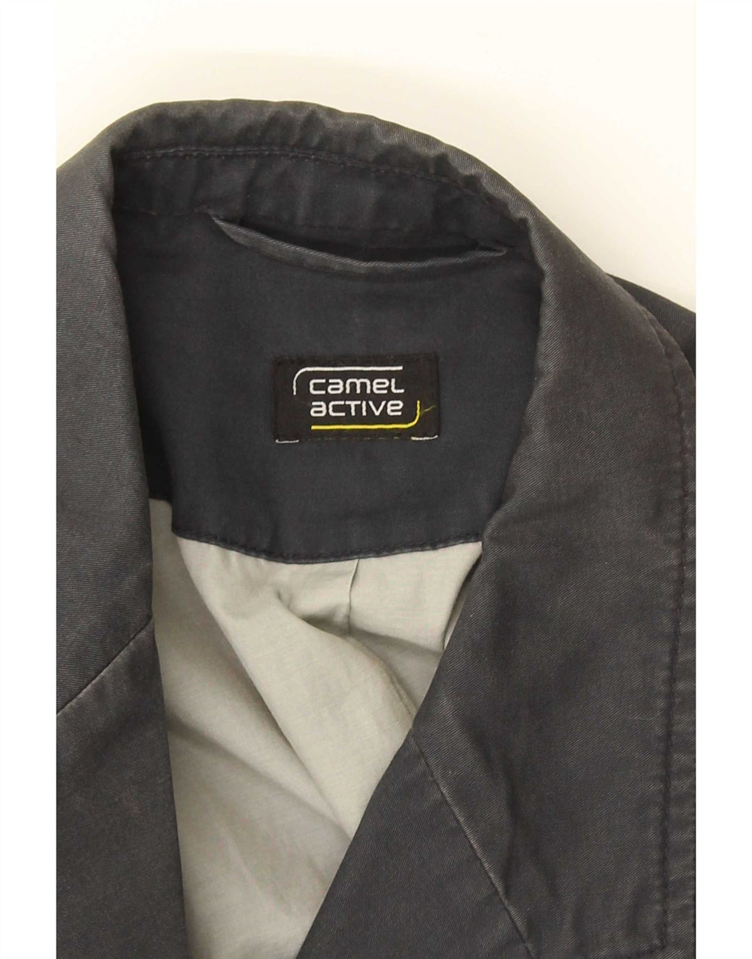Camel Active Veste Blazer 3 Boutons Homme IT 50 Grand Gris Coton