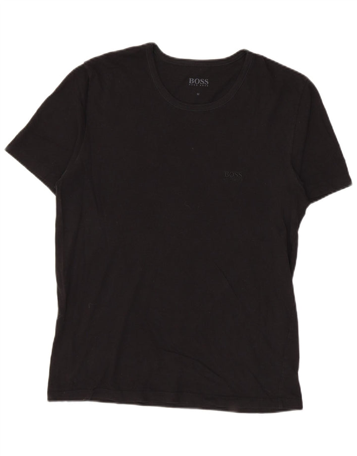 Hugo Boss Homme T-Shirt Top Coton Noir Moyen