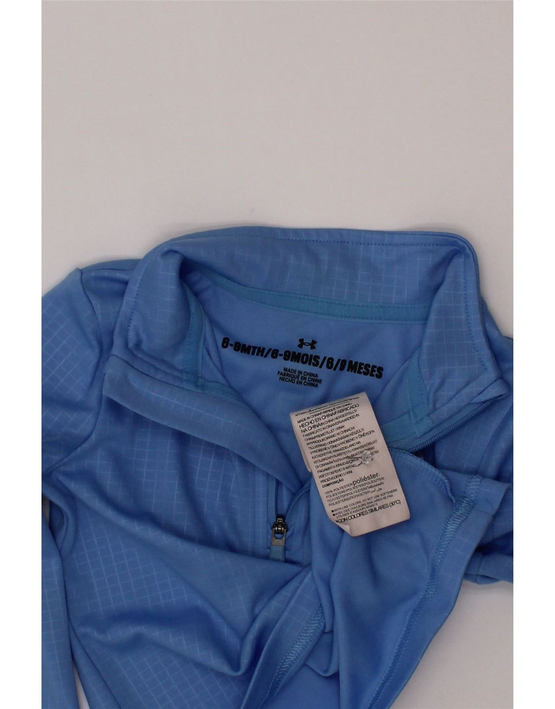 Under Armour Haut de Survêtement Pull Bébé Garçon 6-9 Mois Bleu Vichy